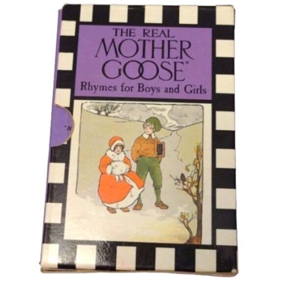 Vintage 1987 The Real Mother Goose Rhymes for Boys & Girls Mini HC 6 Book Set - Picture 1 of 14